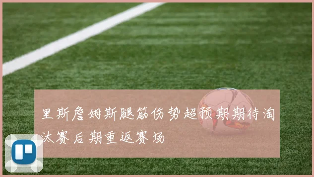 里斯詹姆斯腿筋伤势超预期期待淘汰赛后期重返赛场